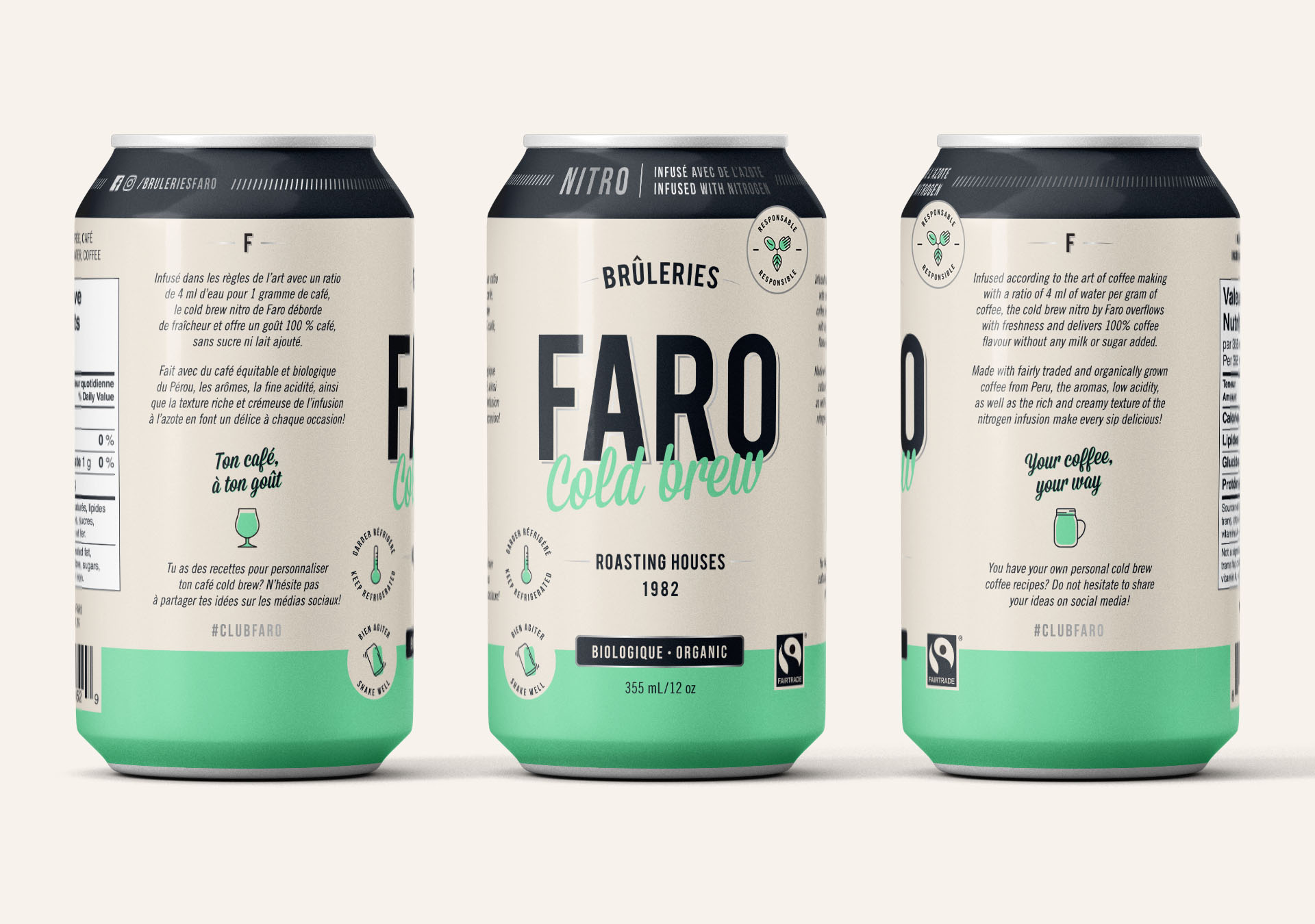 Brand Creation and Packaging Design Organic Cold Brew Coffee World